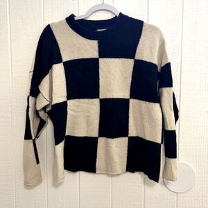 Checkered Cashmere Sweater